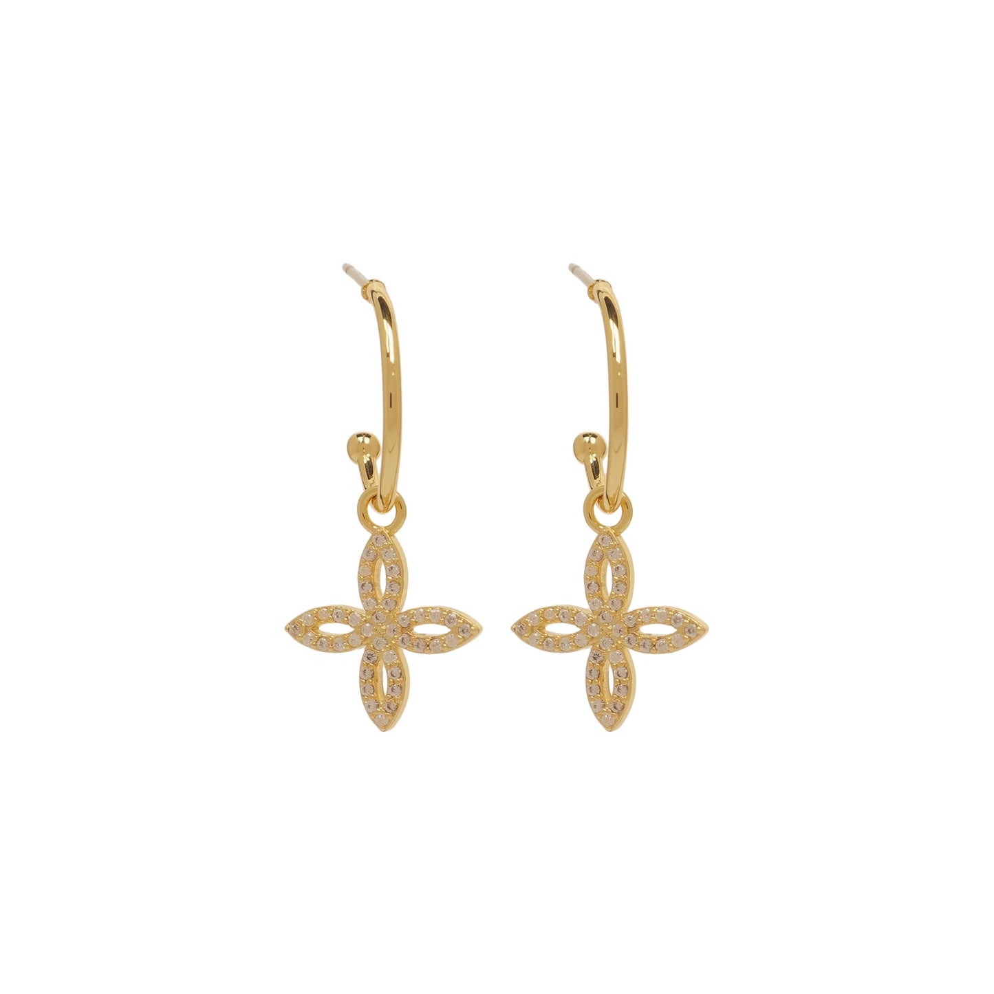 Half Hoop Earrings "Serenity" Gold