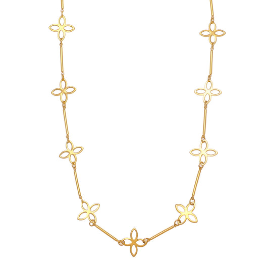 Waterproof gold necklace