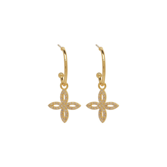 Half Hoop Earrings "Serenity" Gold
