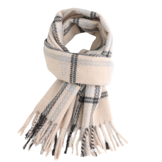 Wooly Checked Scarf
