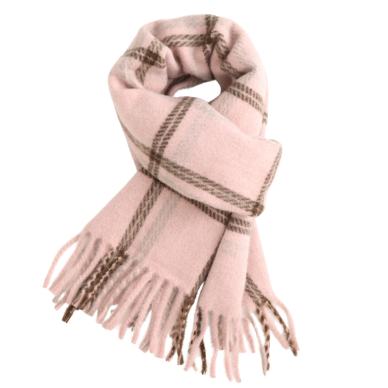 Wooly Checked Scarf