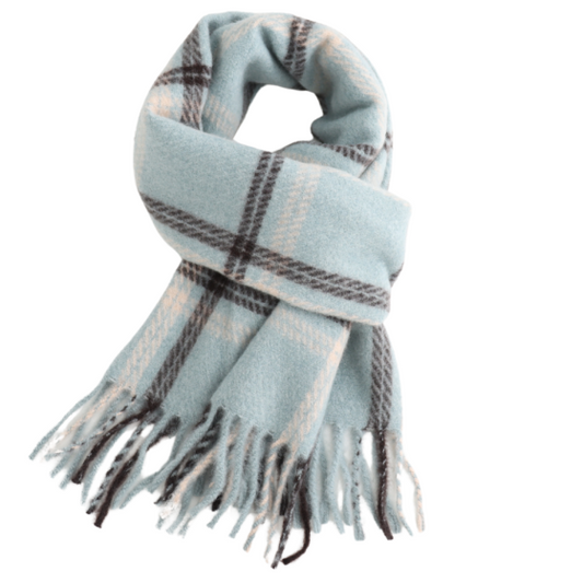 Wooly Checked Scarf